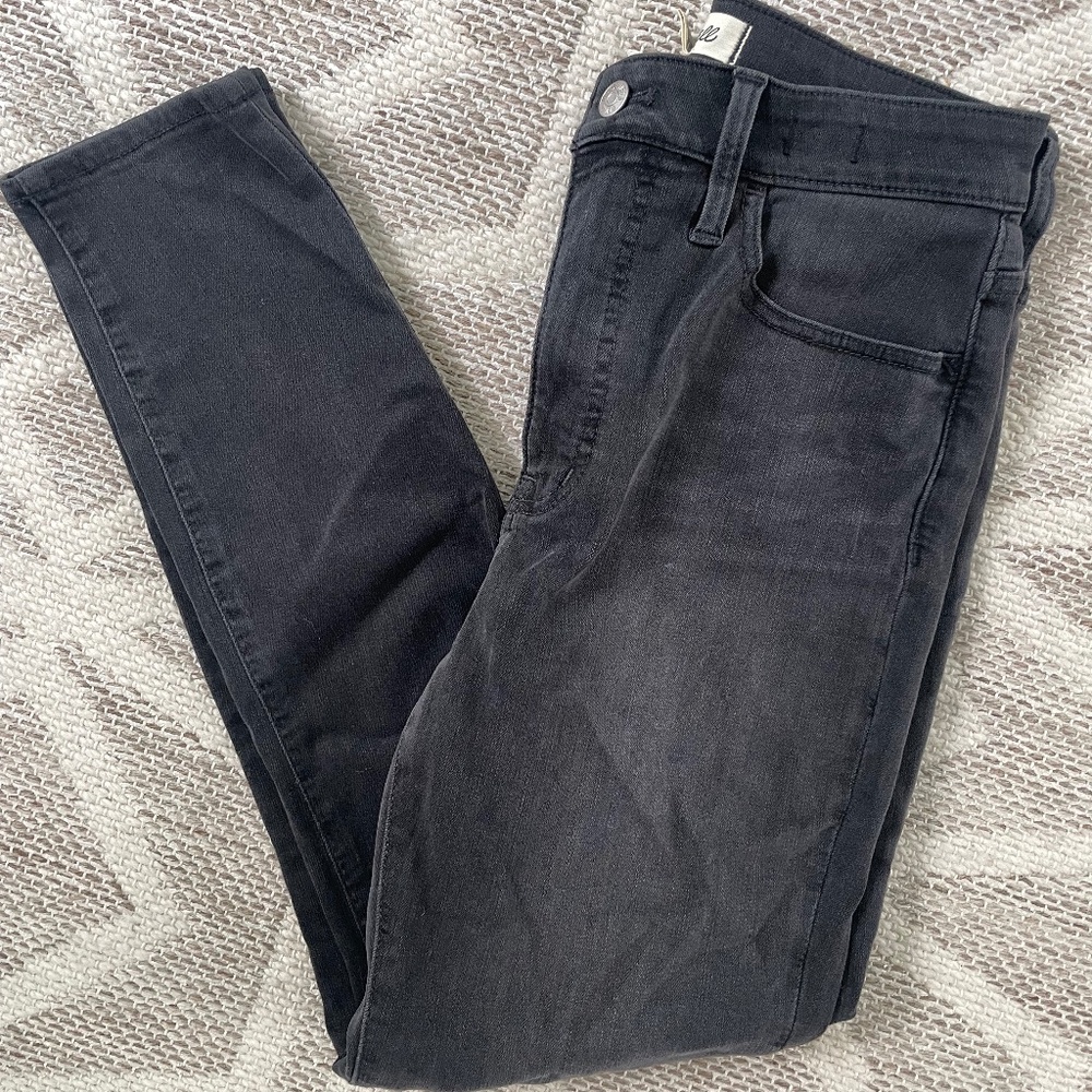 Madewell Curvy Roadtripper Black / soft wash jeans